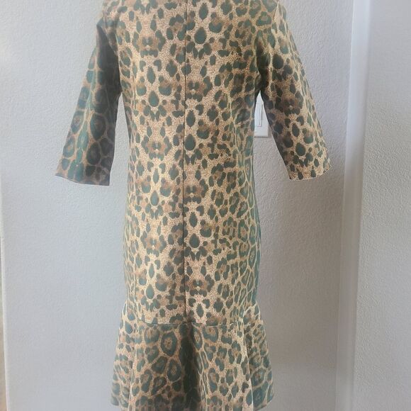 Jijil Leopard Sweatshirt Dress size 4 40 IT S NEW - Picture 6 of 8